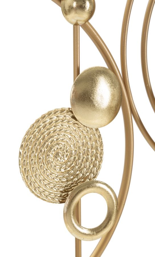 Decoratiune de perete din metal, Goldy Multicolor, l49,5xA3,8xH80 cm (1)