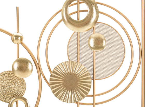 Decoratiune de perete din metal, Goldy Multicolor, l49,5xA3,8xH80 cm (2)