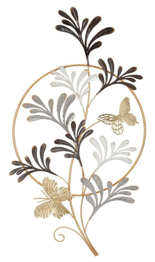 Decoratiune de perete din metal, Lixy Multicolor, l50,2xA5,1xH92 cm