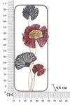 Decoratiune de perete din metal, Lobo Multicolor, l28,6xA4,4xH74,3 cm (5)