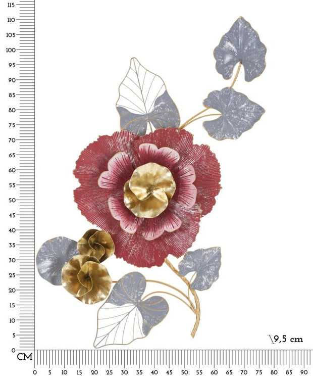 Decoratiune de perete din metal, Lovi Multicolor, l61,6xA9,5xH111,8 cm (5)