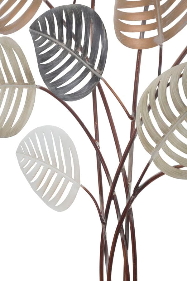 Decoratiune de perete din metal, Otip -B- Multicolor, l81xA5xH100 cm (3)