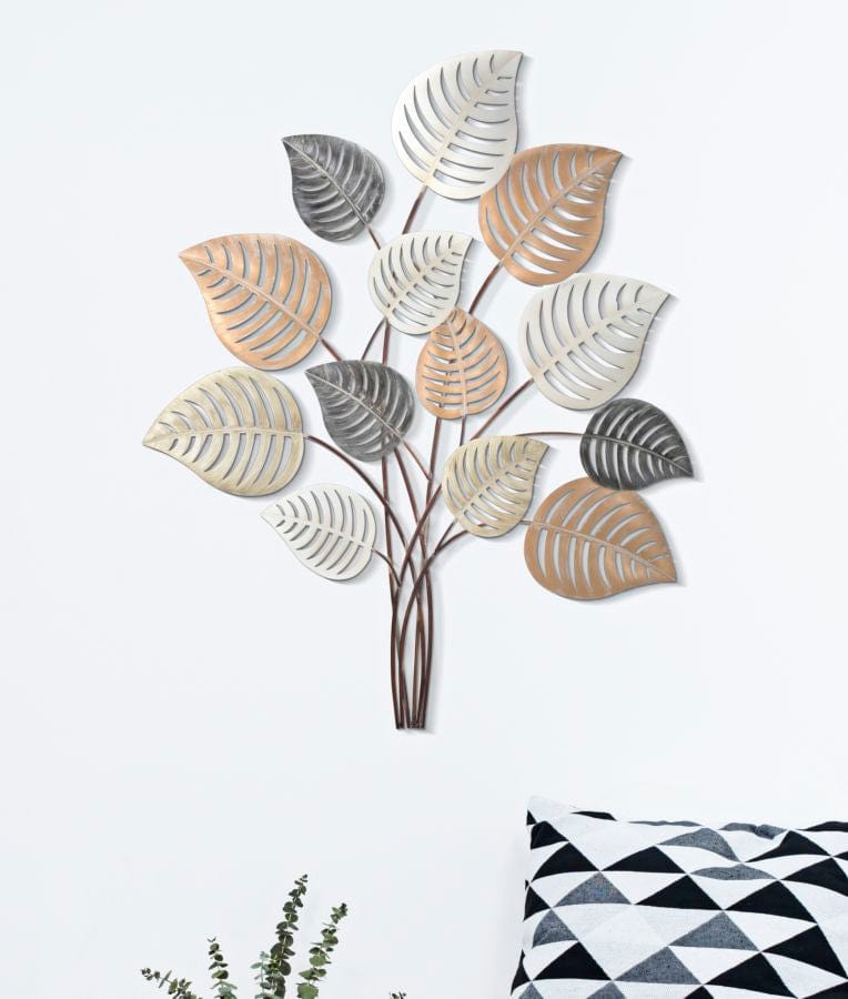 Decoratiune de perete din metal, Otip -B- Multicolor, l81xA5xH100 cm (4)