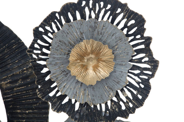 Decoratiune de perete din metal, Otos Multicolor, l100xA8xH80 cm (1)