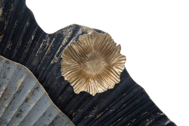 Decoratiune de perete din metal, Otos Multicolor, l100xA8xH80 cm (4)