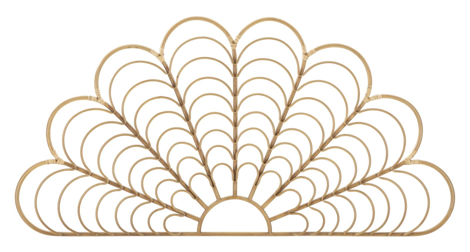 Decoratiune de perete din metal, Panama Maro, l160xA2xH80 cm