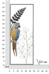 Decoratiune de perete din metal, Parrot Multicolor, l28,6xA2,5xH74,3 cm (5)