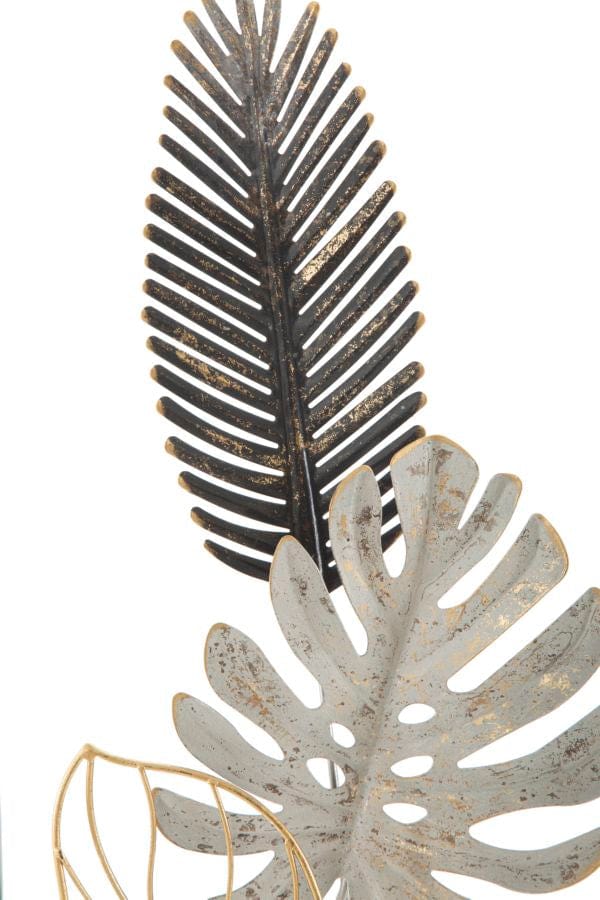 Decoratiune de perete din metal, Plam -A- Multicolor, l28,5xA3xH74 cm (1)