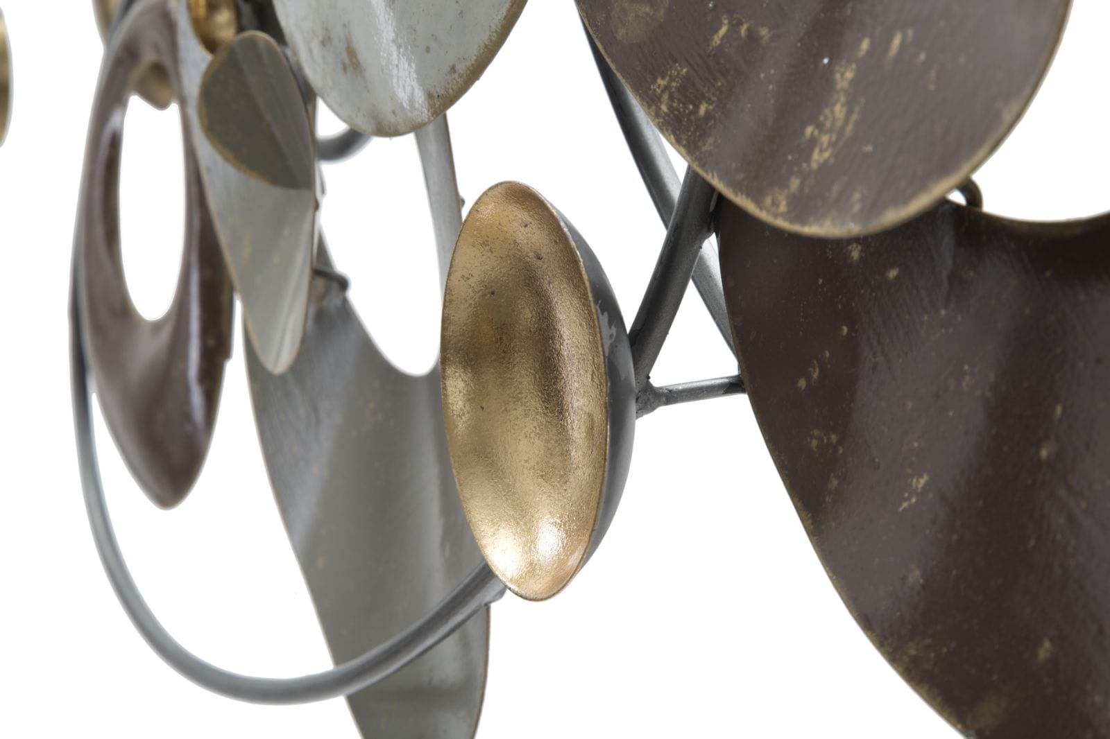 Decoratiune de perete din metal, Planet Multicolor, l120xA6xH58 cm (3)