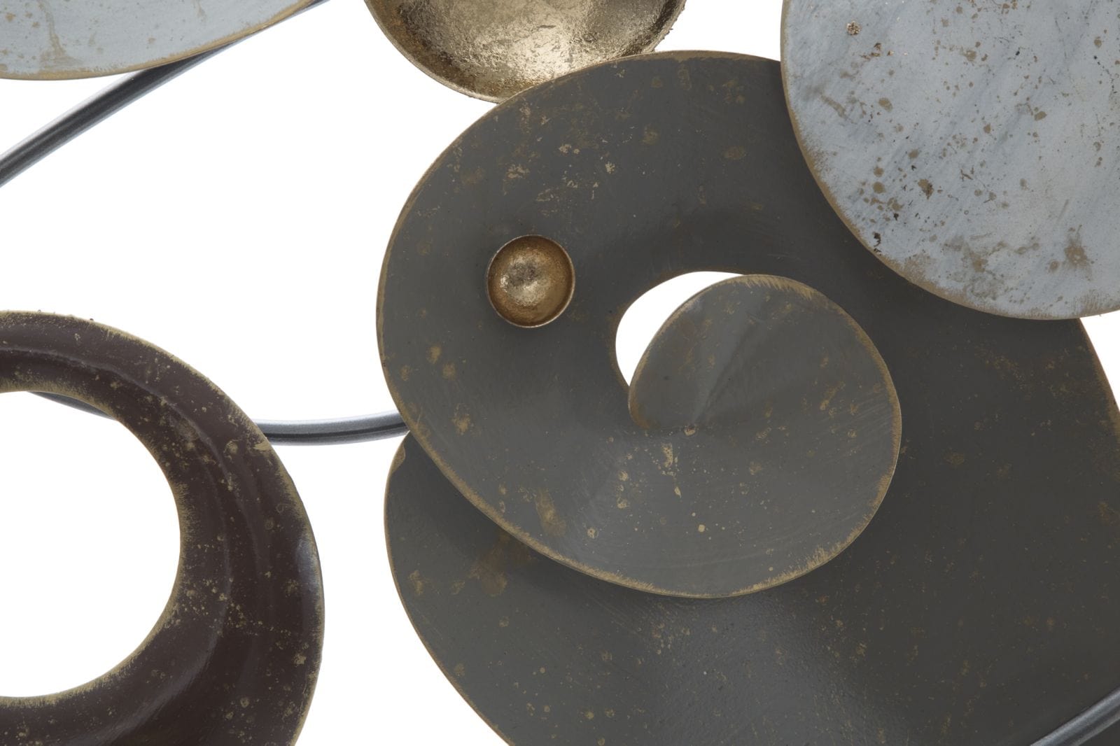 Decoratiune de perete din metal, Planet Multicolor, l120xA6xH58 cm (4)