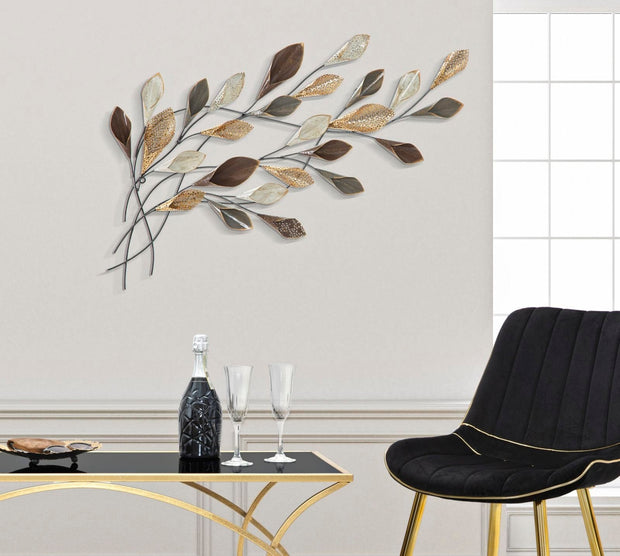 Decoratiune de perete din metal, Ramo Multicolor, l46xA5,5xH87,5 cm (4)