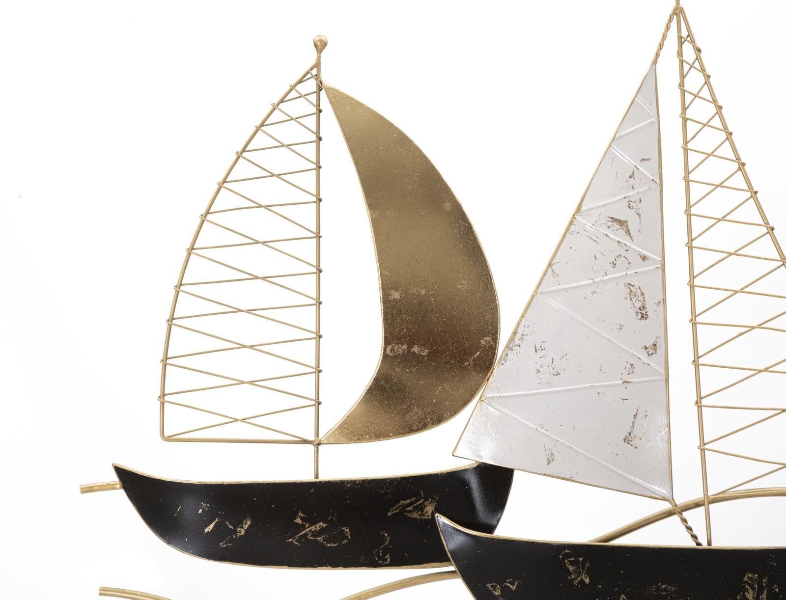 Decoratiune de perete din metal, Regata New Multicolor, l115xA5xH63 cm (1)