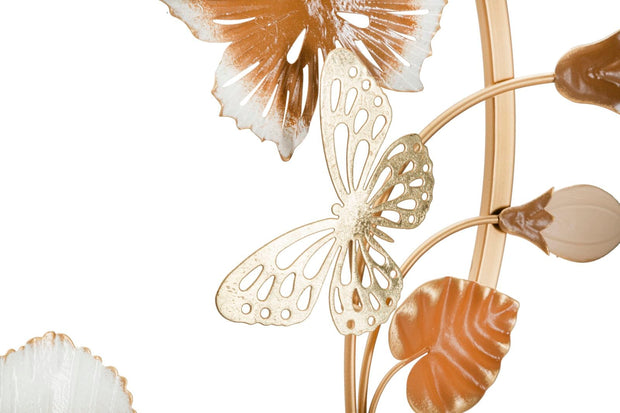 Decoratiune de perete din metal, Rouns Multicolor, l58,4xA5,1xH63,5 cm (2)