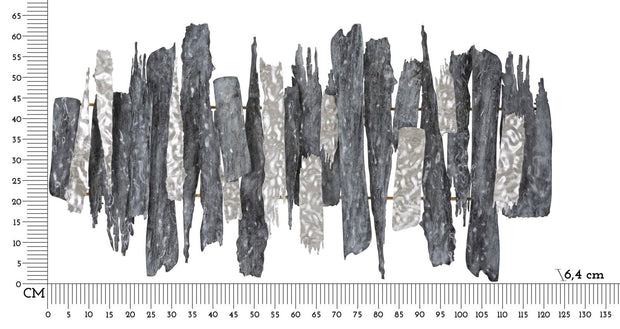 Decoratiune de perete din metal, Sculpt Multicolor, l122,6xA6,4xH62,9 cm (5)