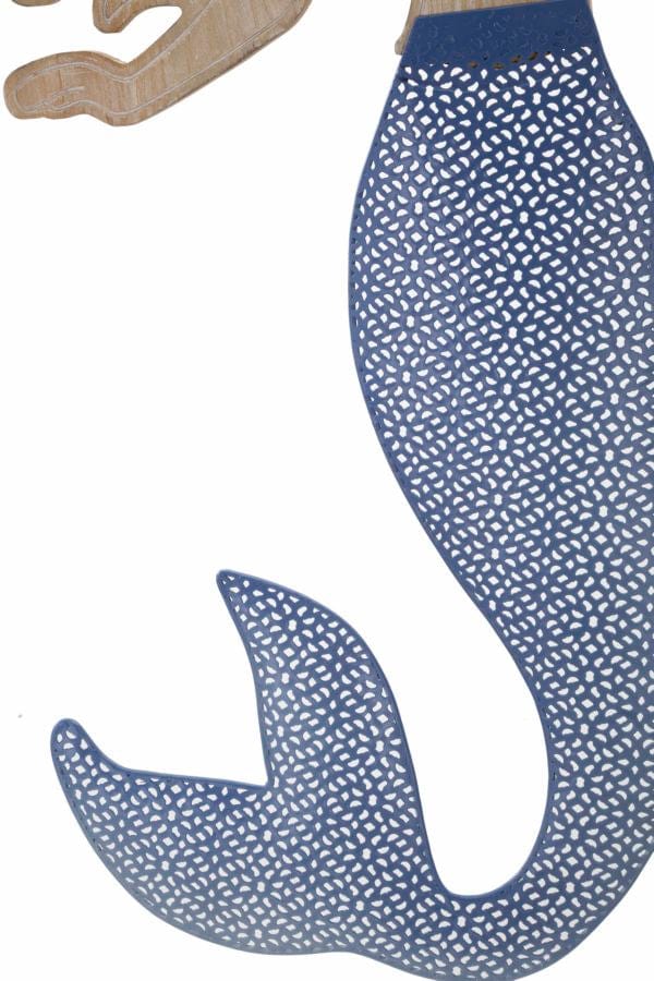 Decoratiune de perete din metal, Sirena Multicolor, l30,5xA2xH60 cm (2)