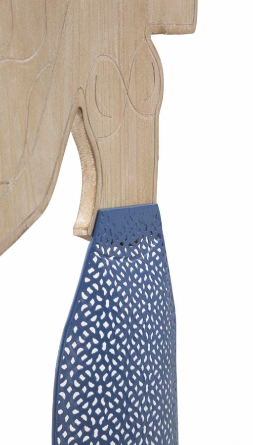 Decoratiune de perete din metal, Sirena Multicolor, l30,5xA2xH60 cm (3)