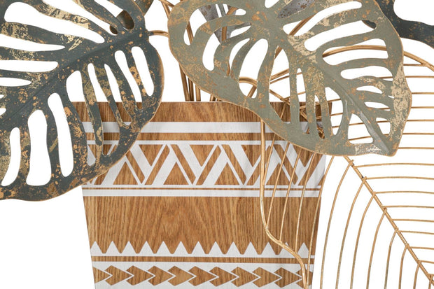 Decoratiune de perete din metal, Vaso Multicolor, l54xA6,4xH62,9 cm (1)