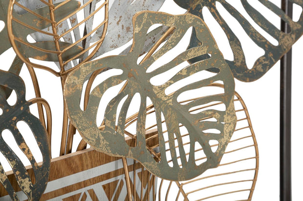 Decoratiune de perete din metal, Vaso Multicolor, l54xA6,4xH62,9 cm (2)