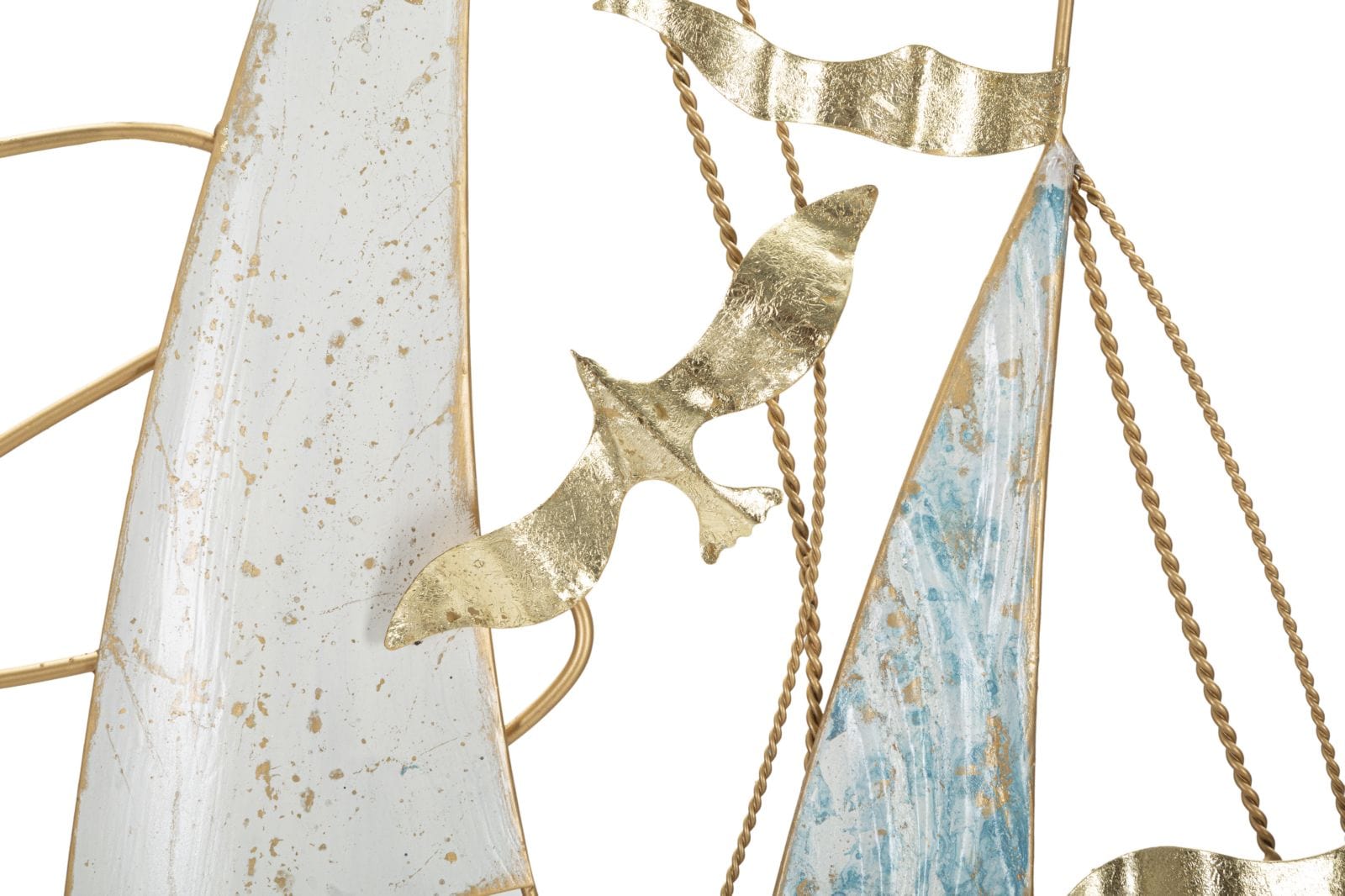 Decoratiune de perete din metal, Vela Multicolor, l51,4xA4xH87 cm (1)