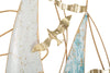 Decoratiune de perete din metal, Vela Multicolor, l51,4xA4xH87 cm (1)