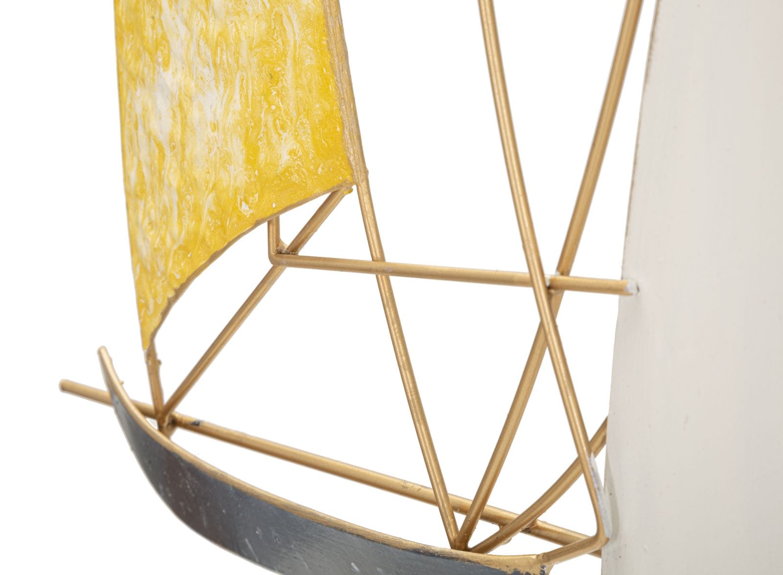 Decoratiune de perete din metal, Vela Multicolor, l78,7xA3,8xH97,8 cm (3)