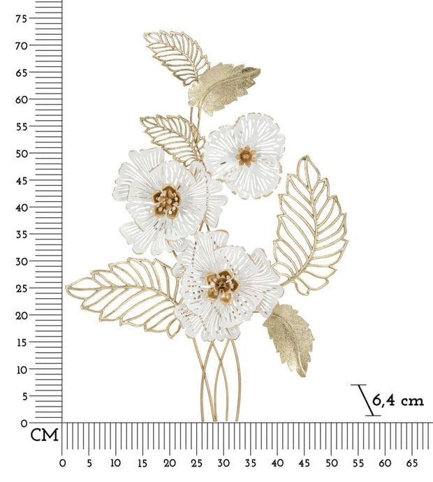 Decoratiune de perete din metal, Whity Multicolor, l54xA6,4xH73,7 cm (5)