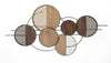Decoratiune de perete din metal, Woody Multicolor, l134xA4xH69,2 cm