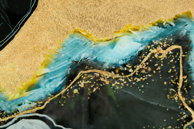 Decoratiune de perete din sticla, Darky Multicolor, l60xA3,5xH90 cm (2)