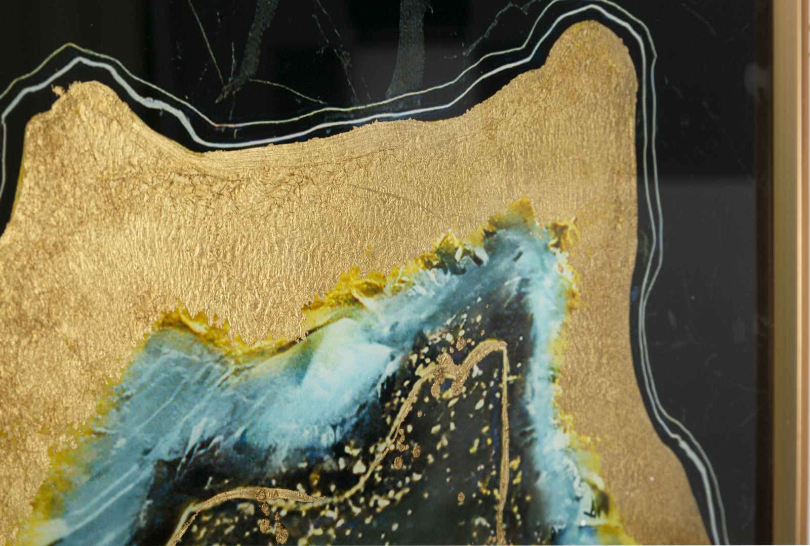 Decoratiune de perete din sticla, Darky Multicolor, l60xA3,5xH90 cm (3)