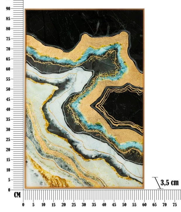 Decoratiune de perete din sticla, Darky Multicolor, l60xA3,5xH90 cm (6)