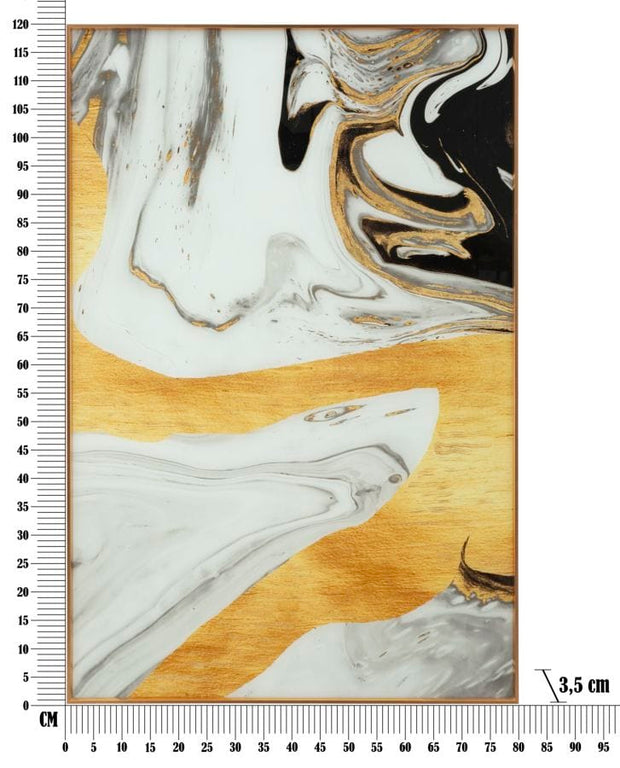 Decoratiune de perete din sticla, Ghostly Multicolor, l80xA3,5xH120 cm (6)