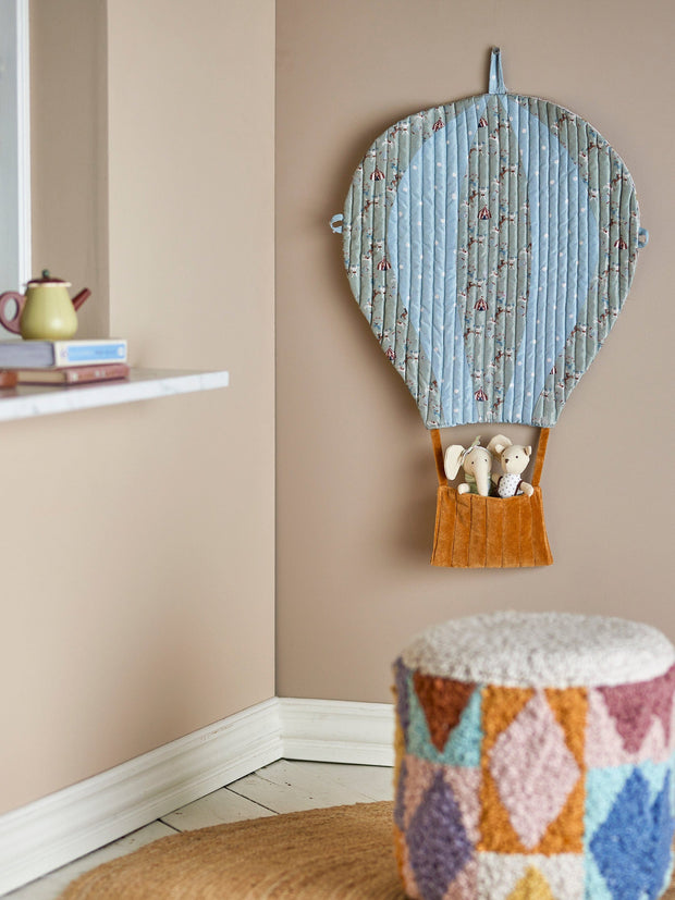 Decoratiune de perete din textil, Ballon Albastru, 45 x 60 cm (2)