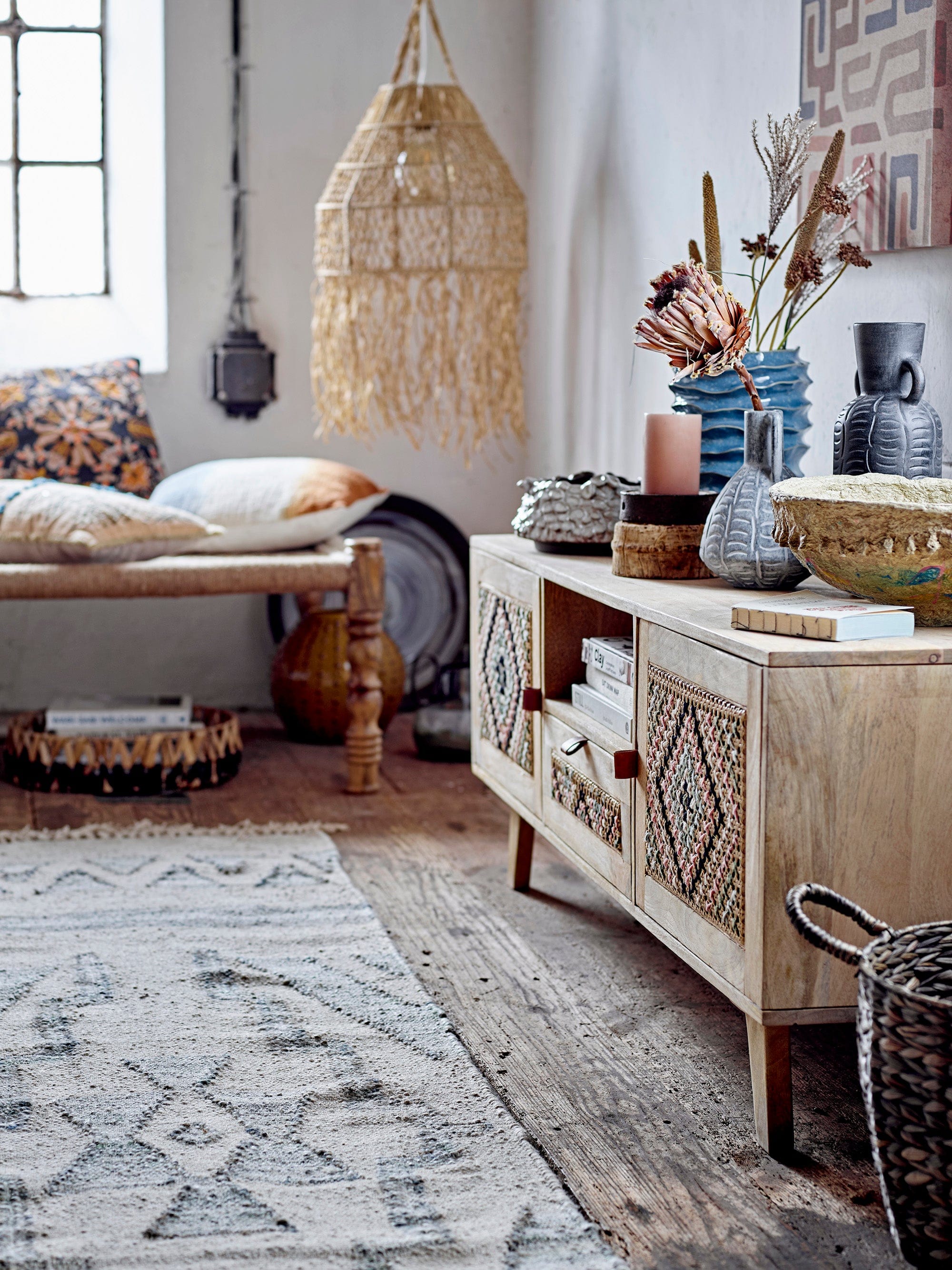 Decoratiune de perete din textil, Thrane Maro, L50xl3,5xH70 cm (2)