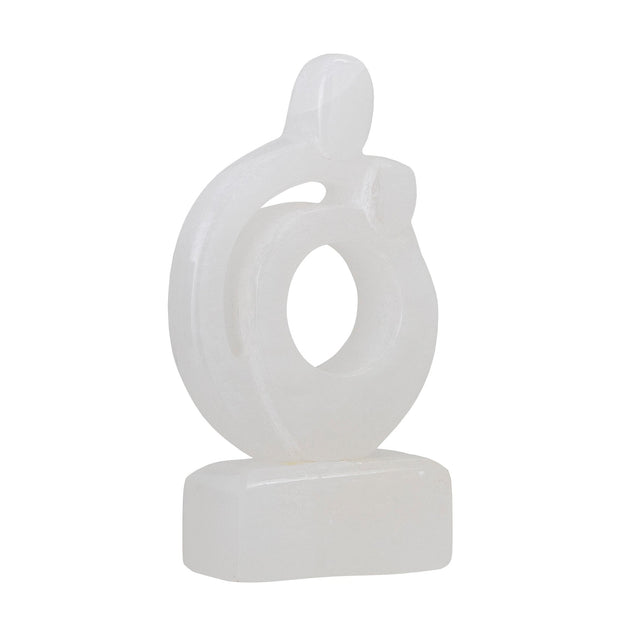 Decoratiune din alabastru, Cise Alb, L9xl4xH16 cm (1)