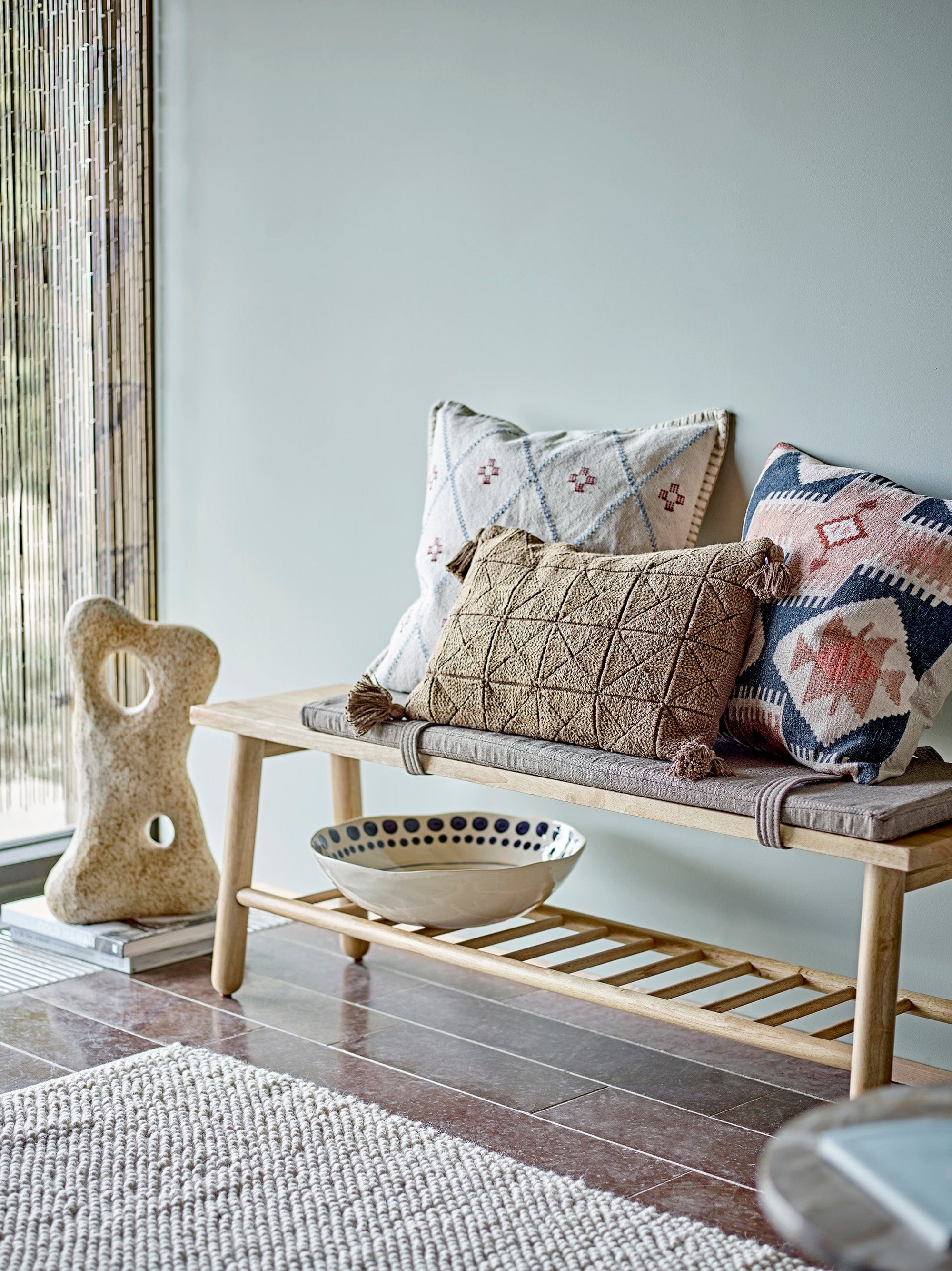 Decoratiune din ceramica, Raheen Natural, L25xl25xH50 cm (4)