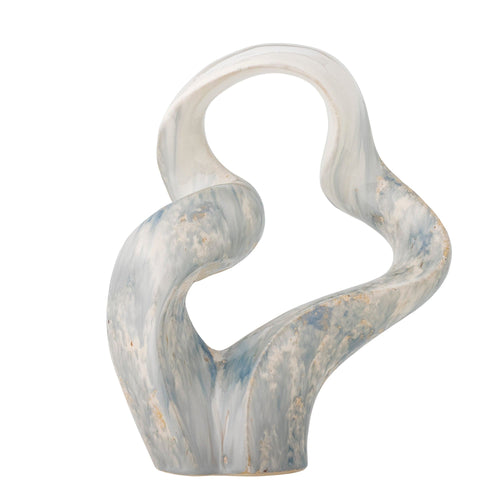Decoratiune din ceramica, Rouyi Gri, L28xl12xH34,5 cm