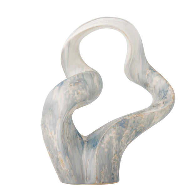 Decoratiune din ceramica, Rouyi Gri, L28xl12xH34,5 cm