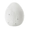 BFSummer Decoratiune din dolomita Egg Small Alb, Ø8xH10 cm