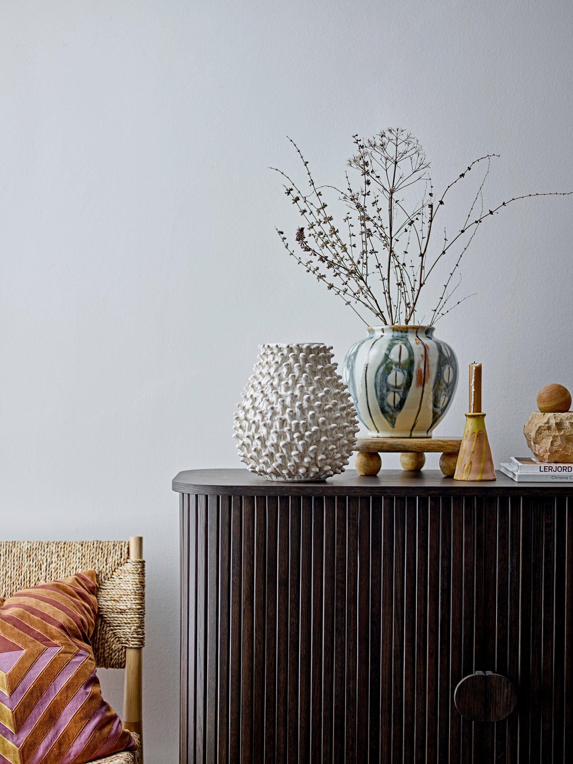 Decoratiune din lemn, Cameline Natural, Ø25xH6,5 cm (3)