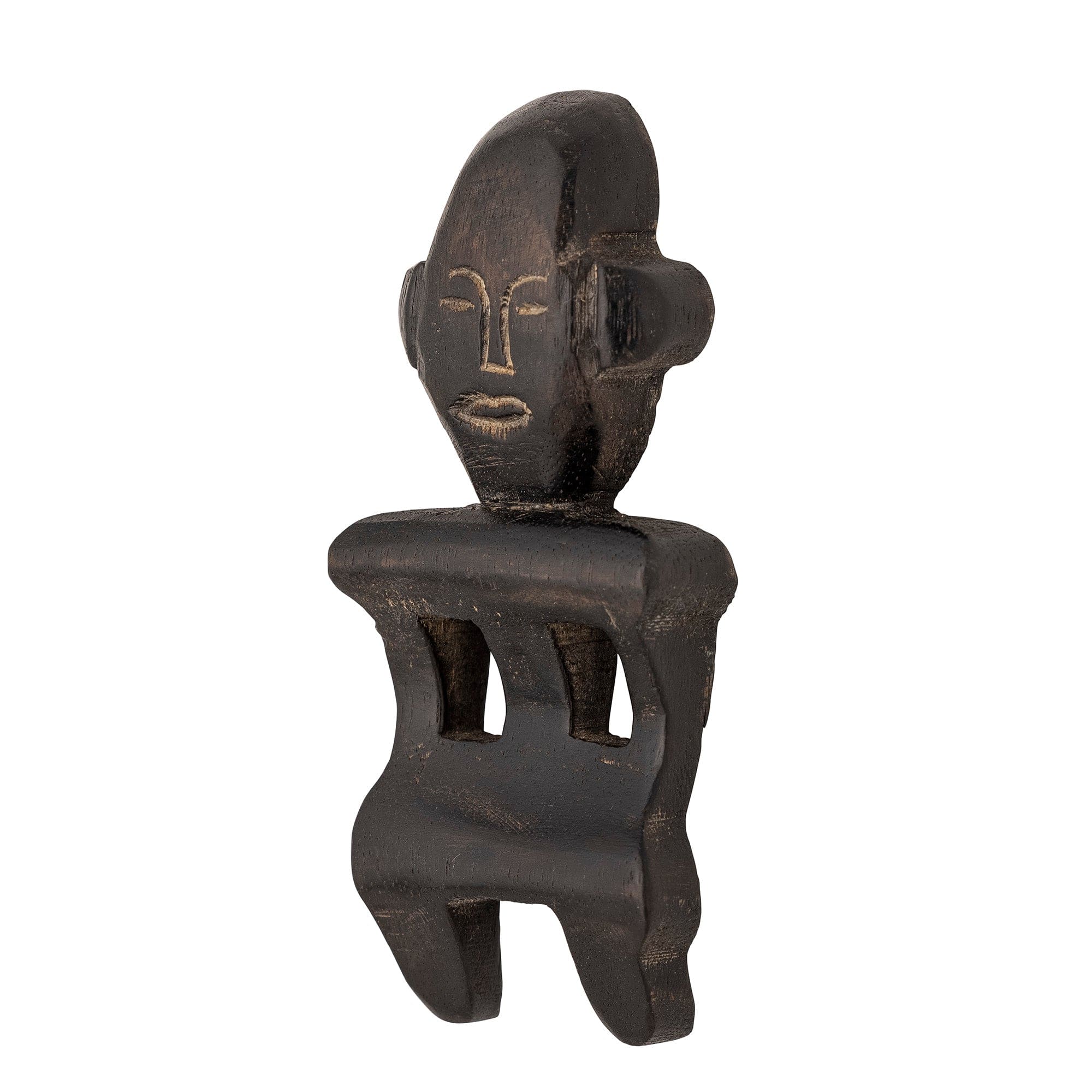 Decoratiune din lemn, Harlee Negru, L14xl6xH2 cm