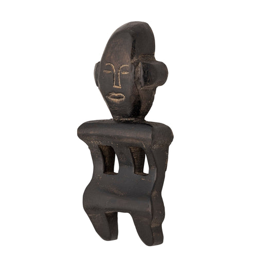 Decoratiune din lemn, Harlee Negru, L14xl6xH2 cm