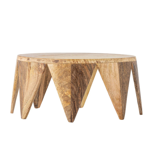 Decoratiune din lemn, Sakuri Natural, Ø33xH15 cm