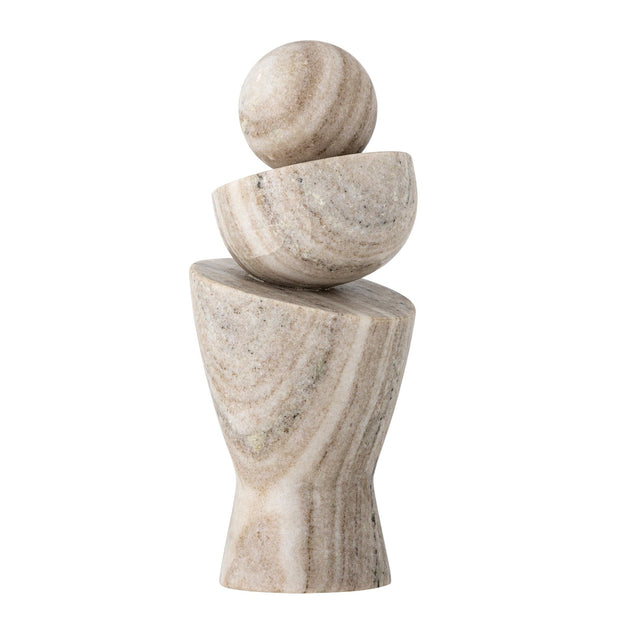 Decoratiune din marmura, Lazise Natural, Ø10xH24 cm