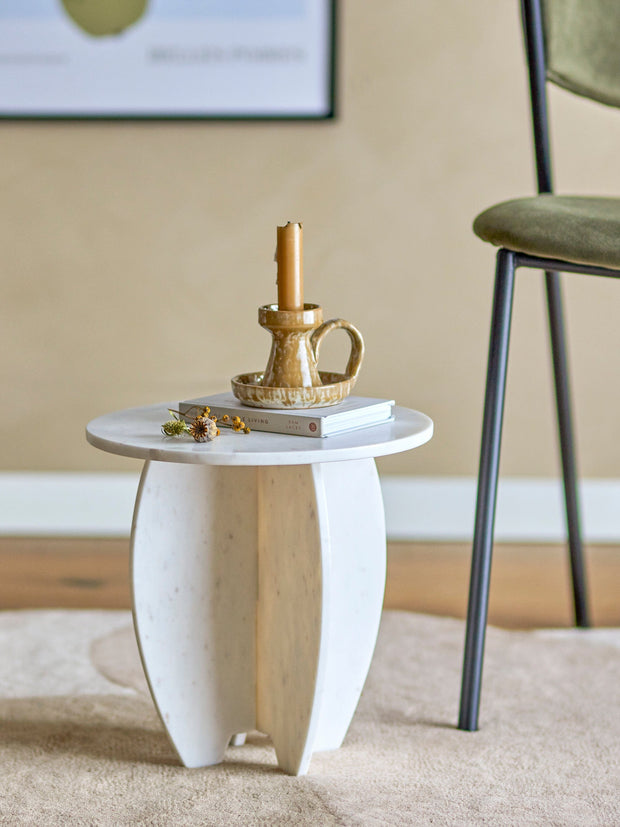 Decoratiune din marmura, Sendai Alb, Ø30,5xH31 cm (2)