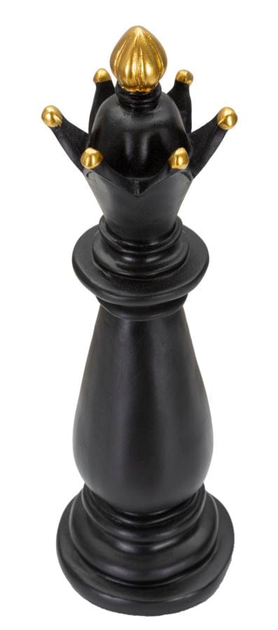 Mauro Ferretti Decoratiune din polirasina, Bishop Negru / Auriu, Ø12,5xH38,5 cm