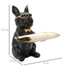 Mauro Ferretti Decoratiune din polirasina, Bull Dog Negru / Auriu, L19xl20xH23,5 cm