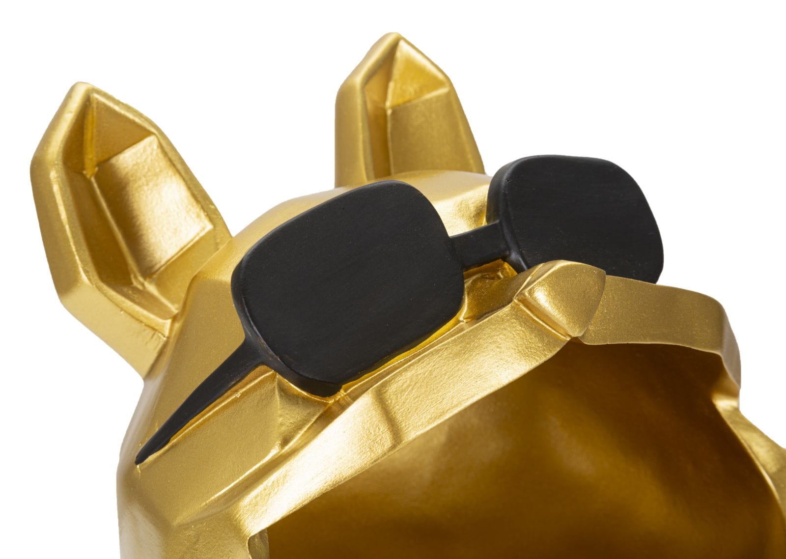 Decoratiune din polirasina, Dog Auriu / Negru, Ø17xH23,5 cm (4)