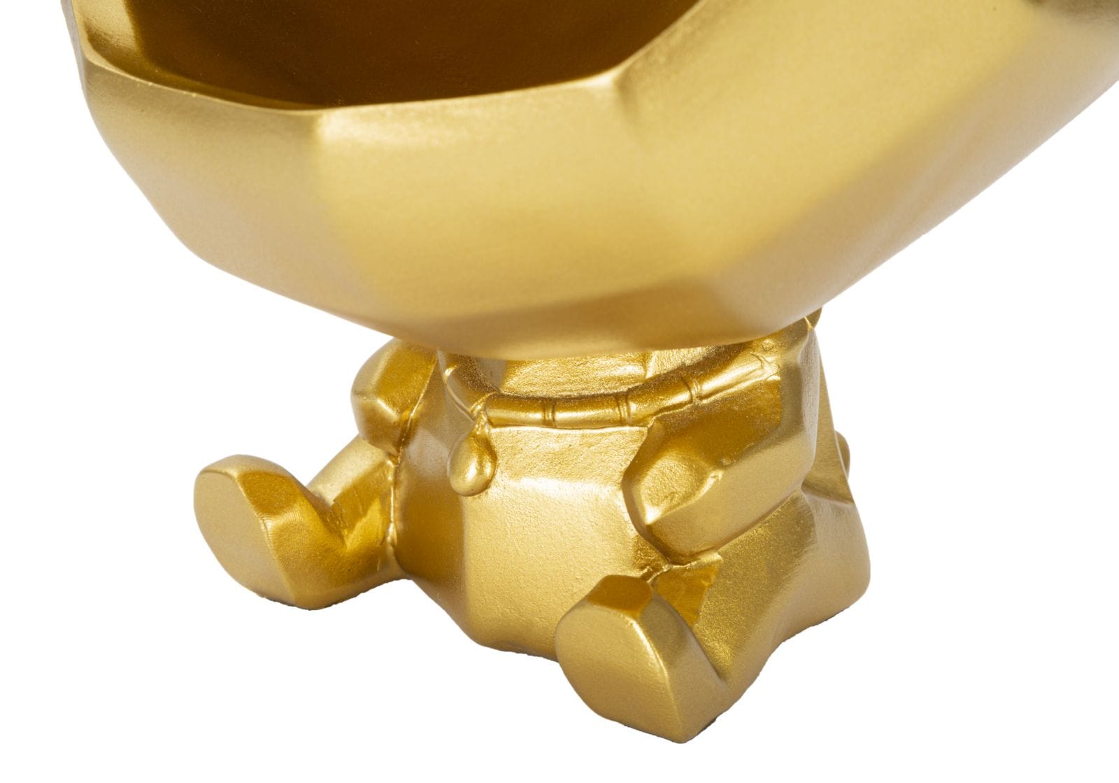 Mauro Ferretti Decoratiune din polirasina, Dog Auriu / Negru, Ø17xH23,5 cm