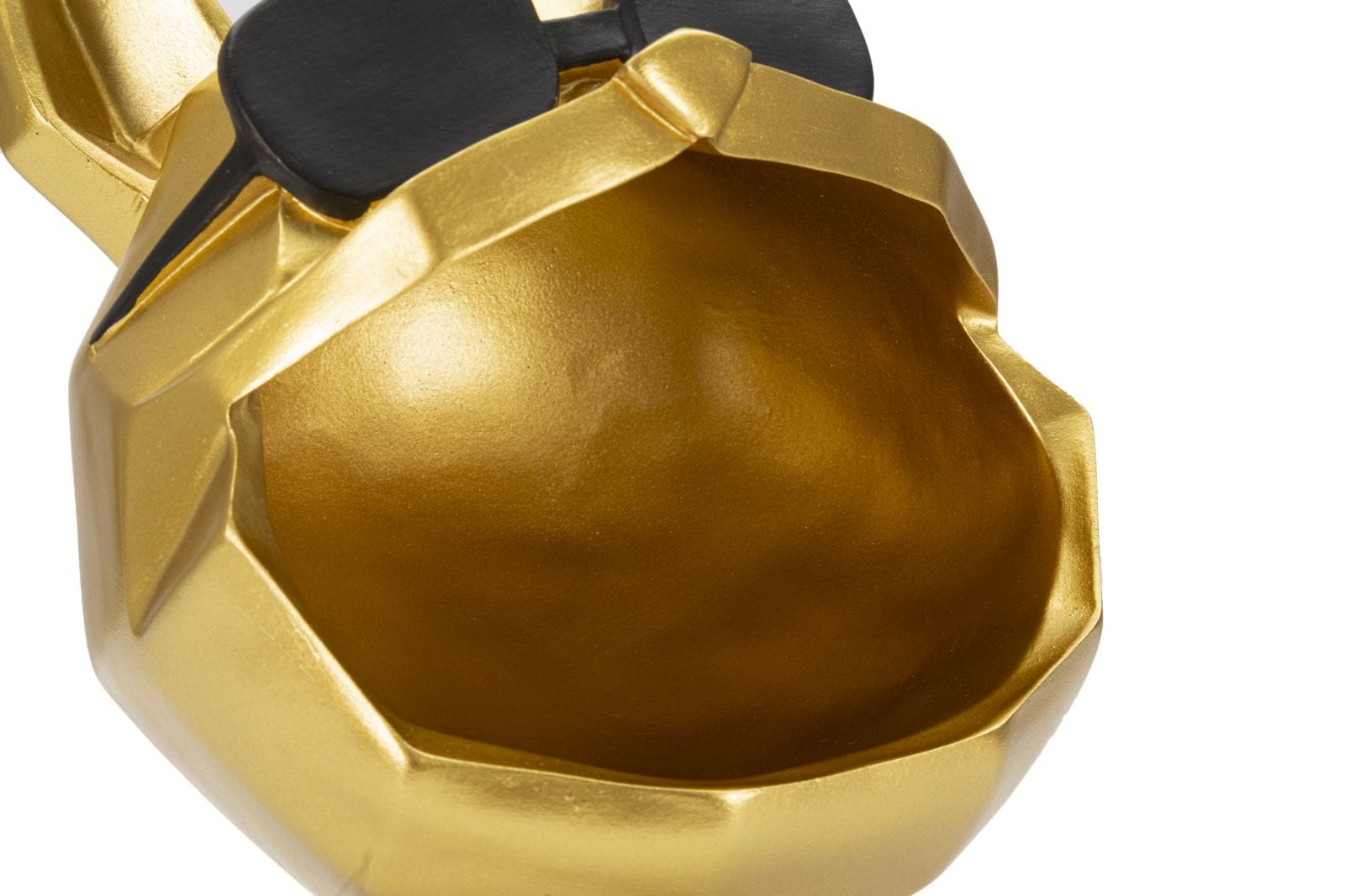 Mauro Ferretti Decoratiune din polirasina, Dog Auriu / Negru, Ø17xH23,5 cm