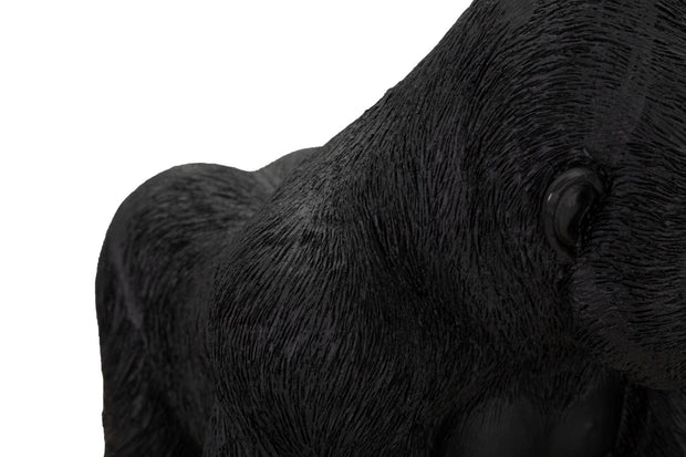 Decoratiune din polirasina, Gorilla Small Negru, L35xl21,5xH37,5 cm (5)